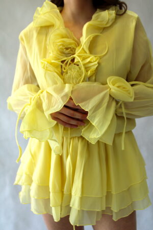 Mini šaty/ tunika COPY yellow (0606)